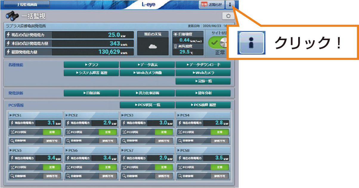 L・eye 問い合わせ番号について