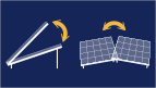 Flexible tilt of solar array