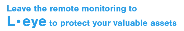 Leave the remote monitoring to L-eye to protect your valuable assets