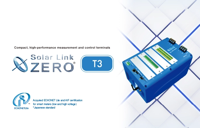 Multiple functions in one unit! The Solar Link ZERO T3 allows compact measurement with integrated I/O board