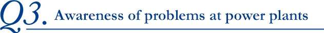 Awareness of problems at power plants
