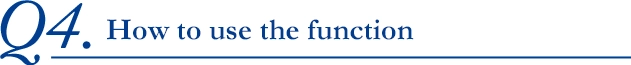 How to use the function