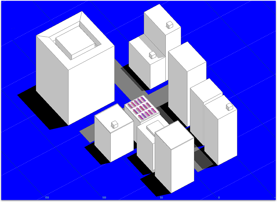 周囲の建物を設置した際のイメージ