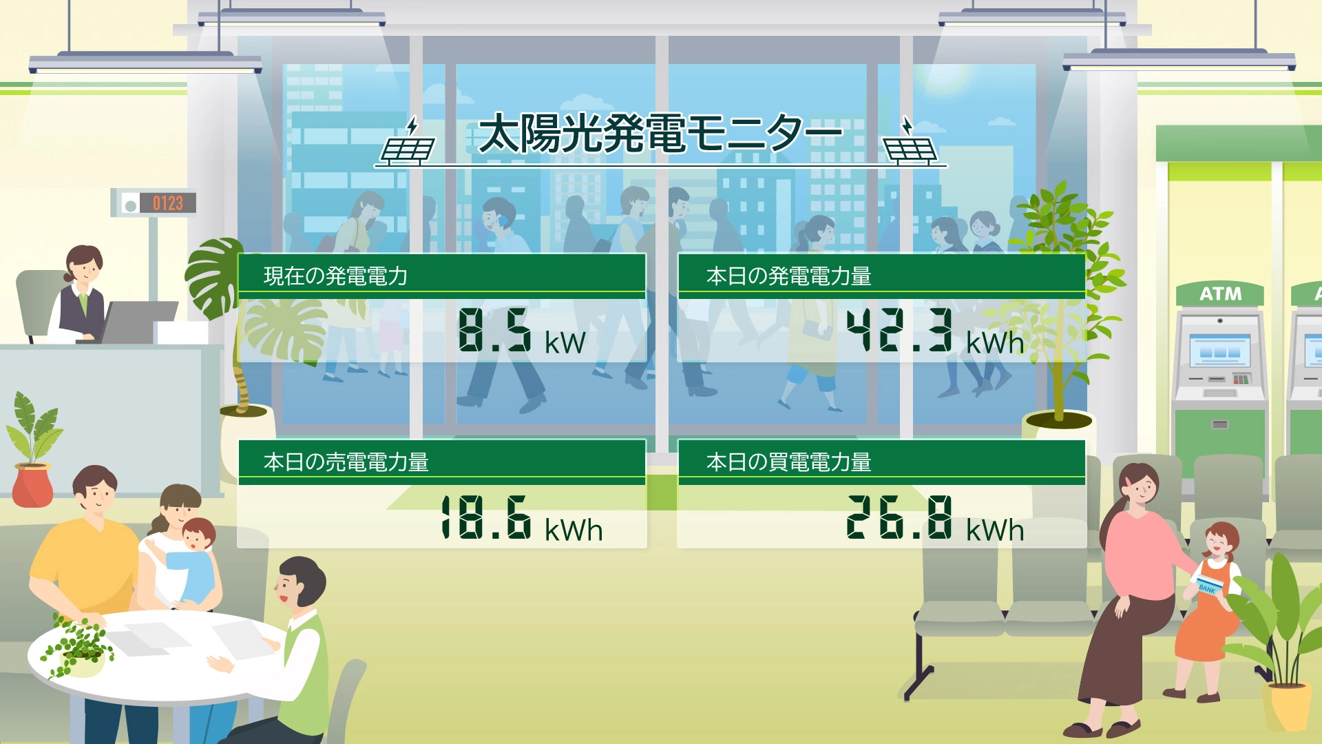 銀行（ロビー）